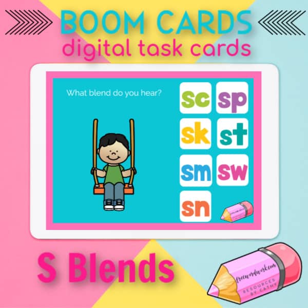 S Blends Task Cards