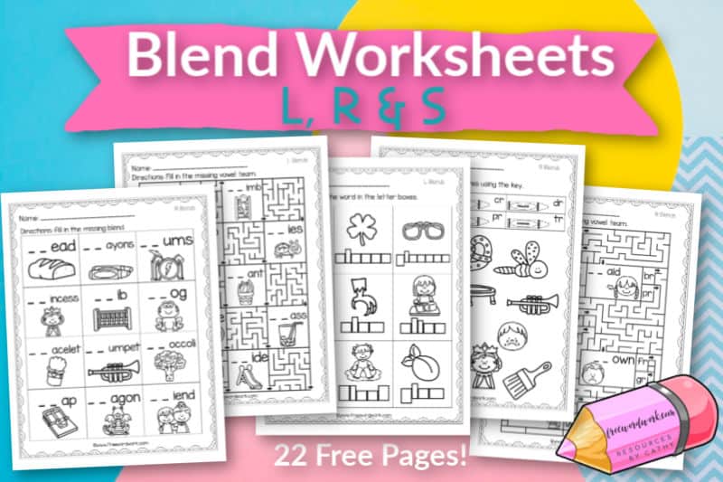 Phonics Beginning Blend Worksheets Image