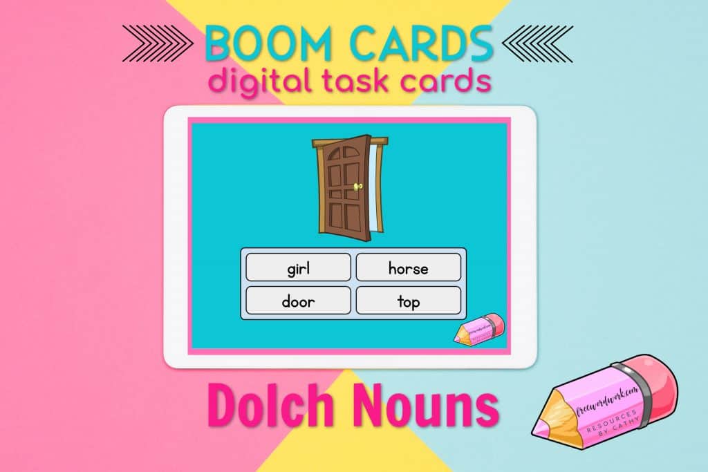 Dolch Noun Boom Cards