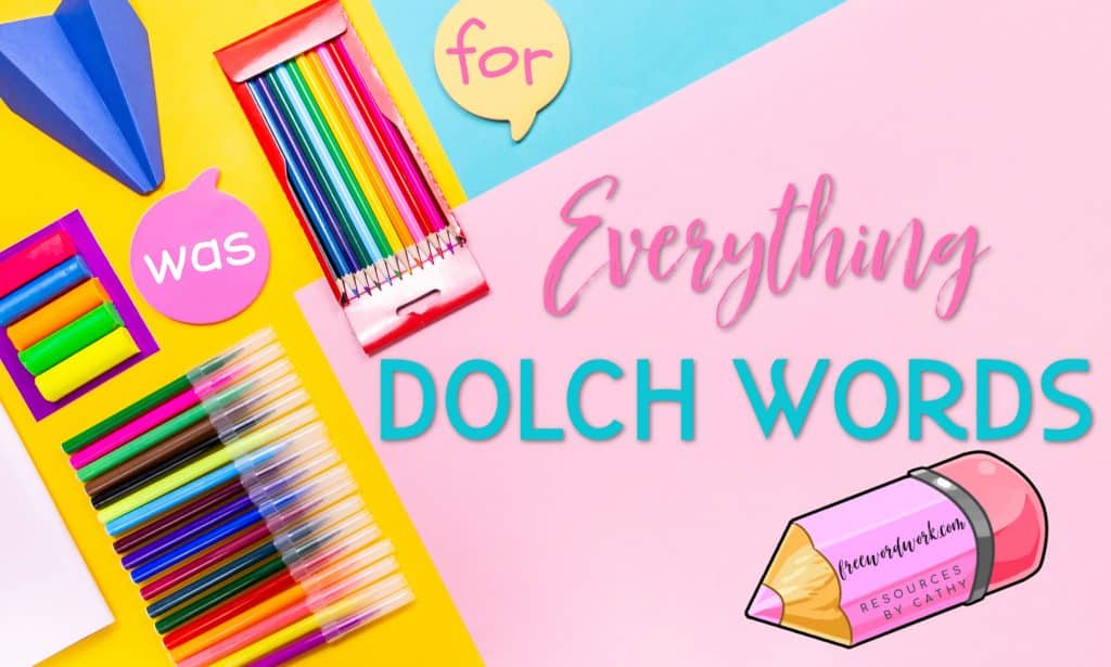 Free Dolch Word Resources