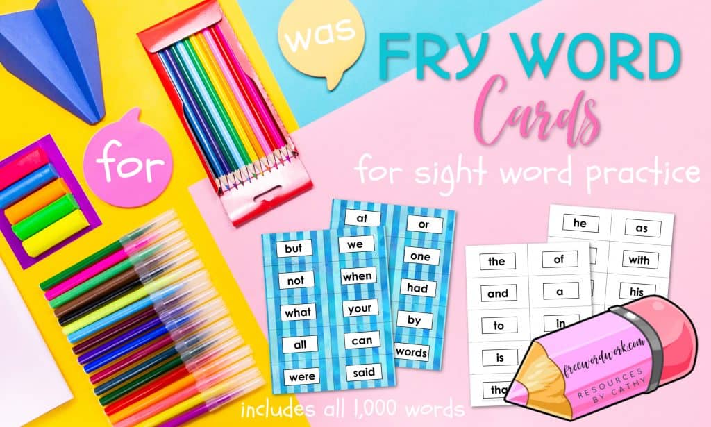 Fry Word Cards