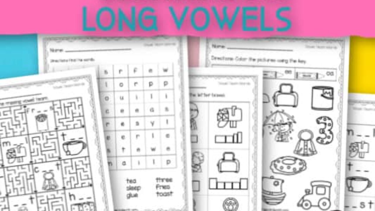 vowel team worksheets free word work