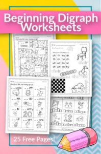 Beginning Digraph Worksheets - Free Word Work