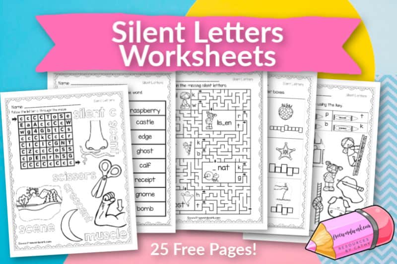 Silent Letters Worksheets Free Word Work