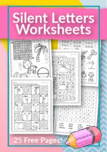 Silent Letters Worksheets - Free Word Work