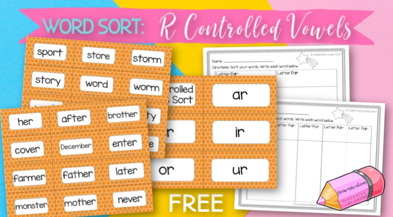 r-controlled-vowels-word-sort-free-word-work