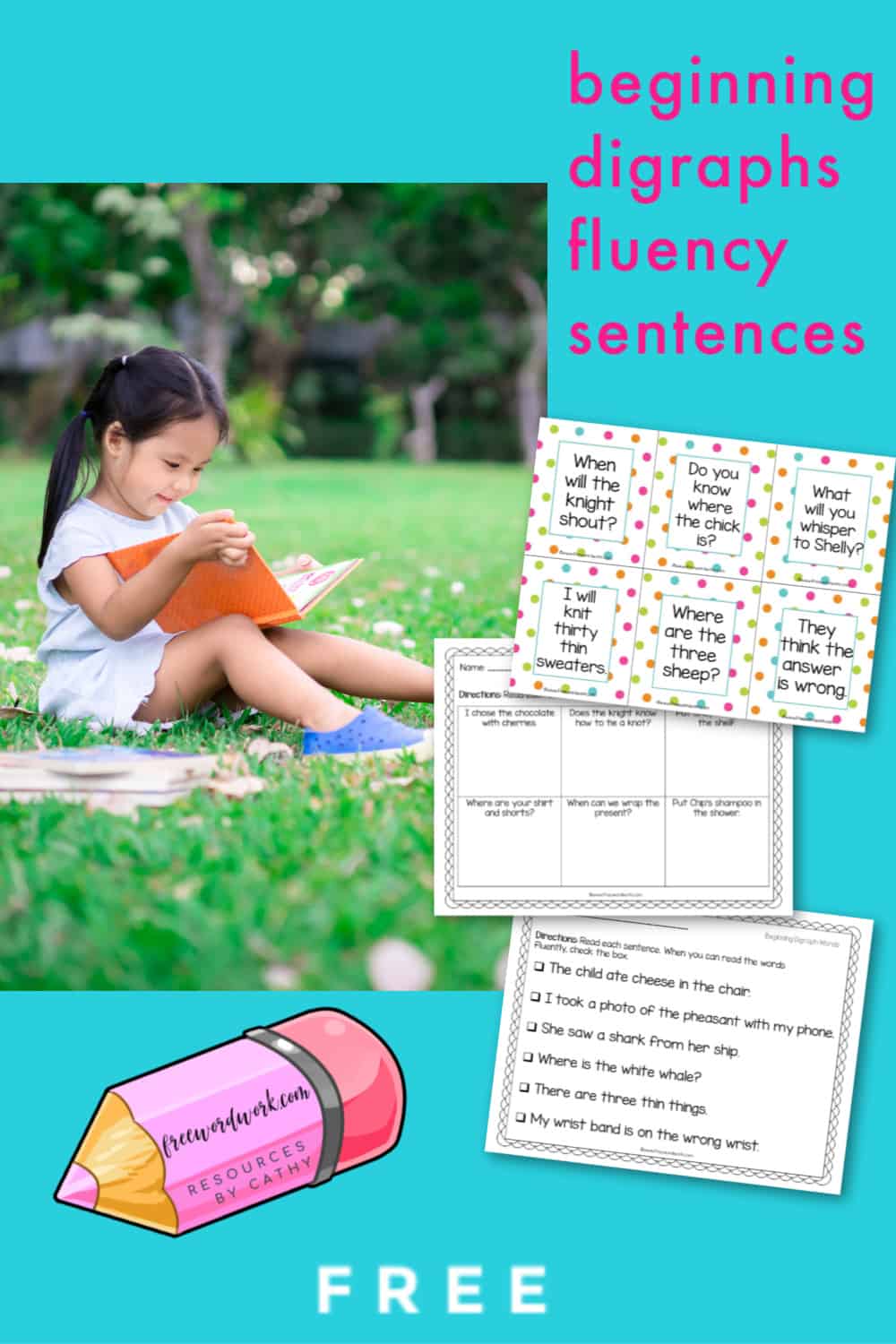 beginning-digraphs-fluency-sentences-free-word-work