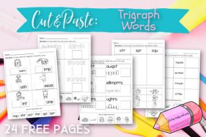 Trigraph Cut & Paste - Free Word Work
