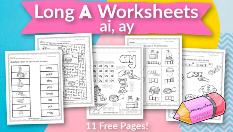 long-a-worksheets-free-word-work