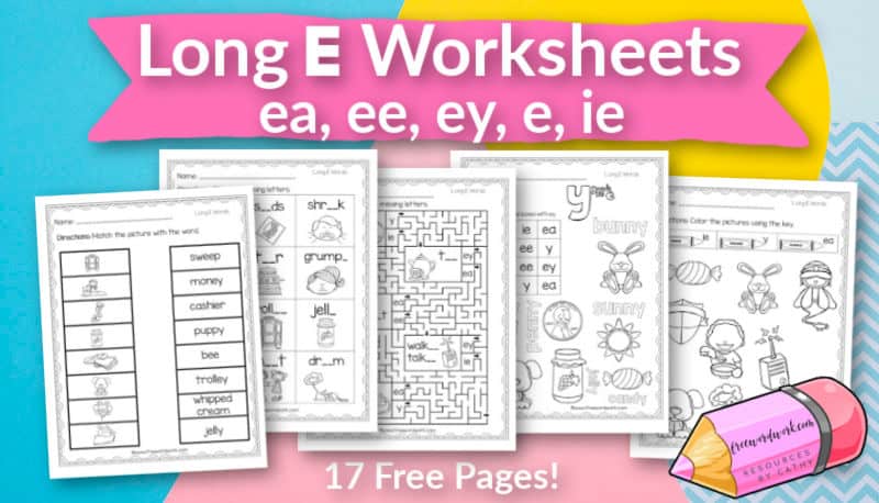 long-e-worksheets-free-word-work