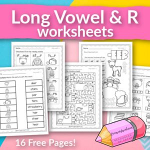 Vocalic R Worksheets for Speech - Free Word Work