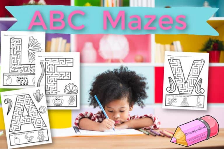 Alphabet Mazes - Free Word Work