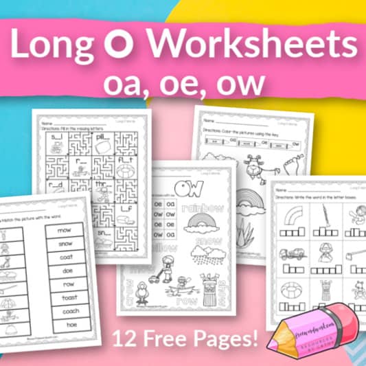 Long O Worksheets Free Word Work