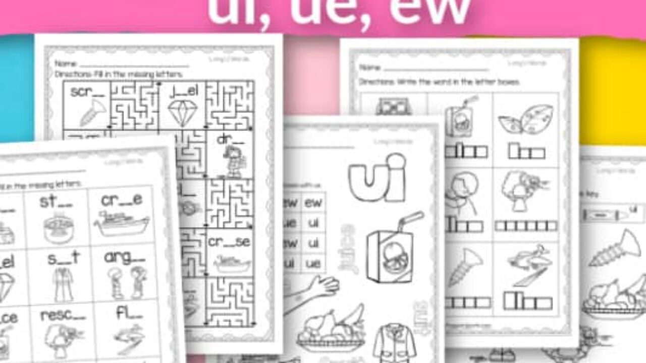 long u worksheets free word work