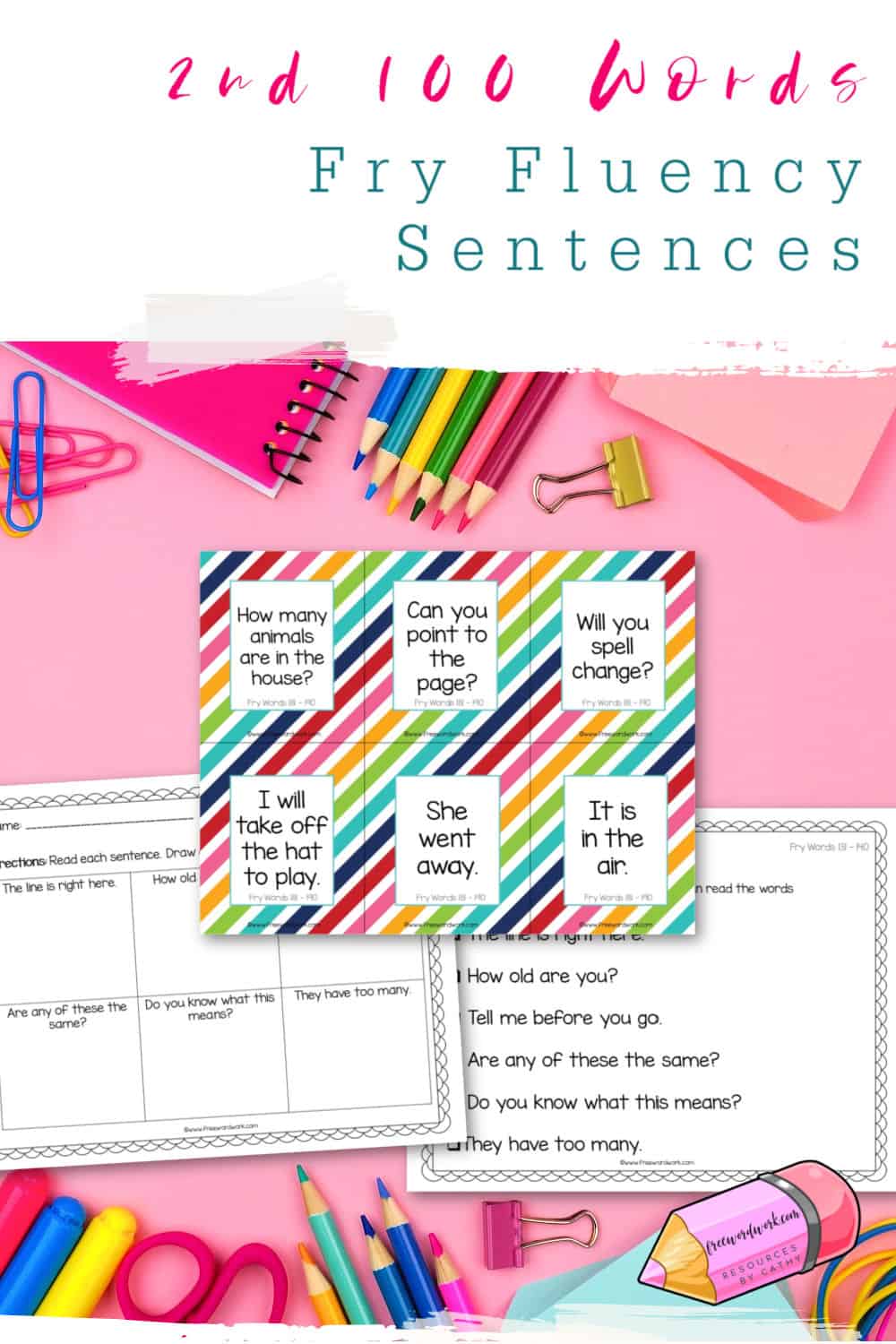 fry-fluency-sentences-2nd-100-free-word-work