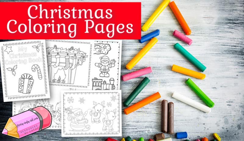 Christmas Coloring Pages - Free Word Work