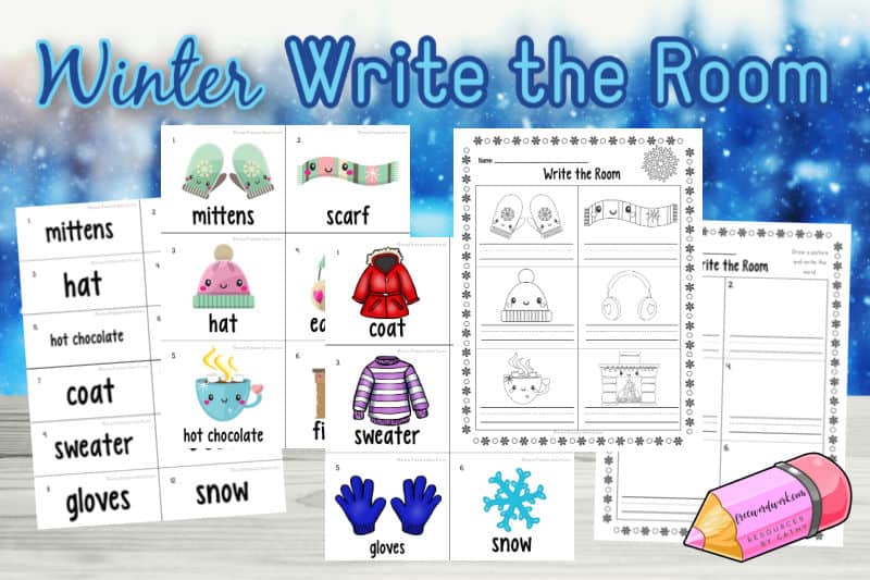 FREE Write the Room Monster Color Words Activity