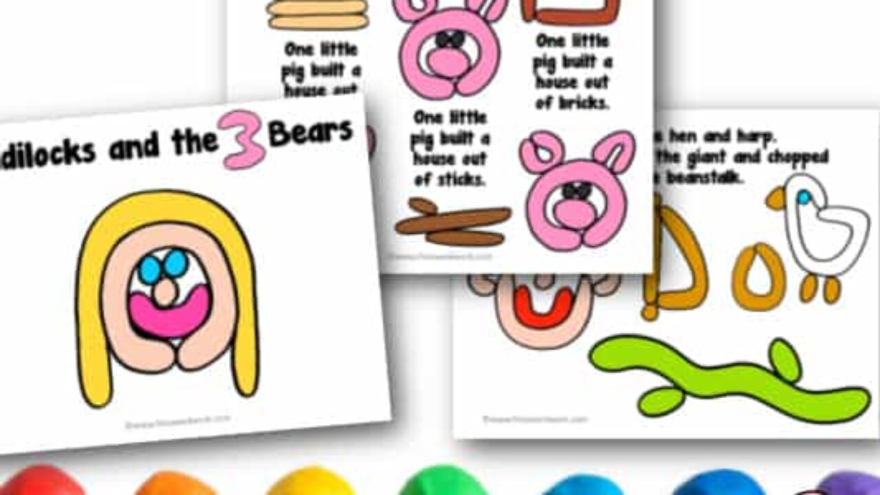 Fairy Tale Play-Doh Mats - Free Word Work