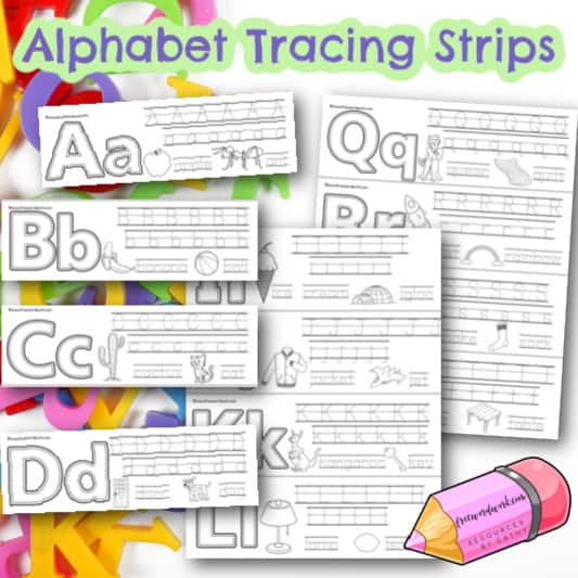 Printable Traceable Letters Free Word Work