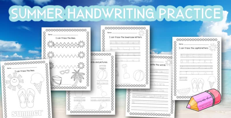 Summer Handwriting Activity - New Horizon Academy