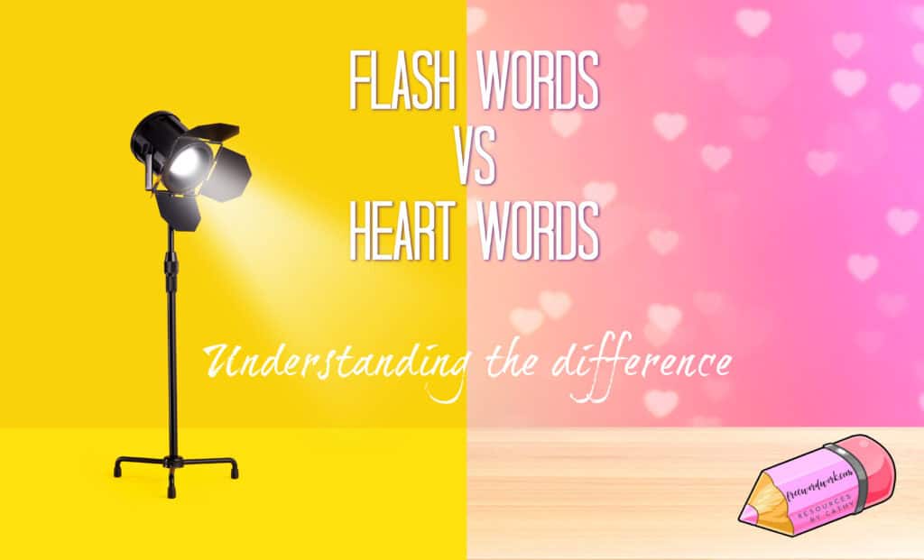 Understanding flash words and heart words